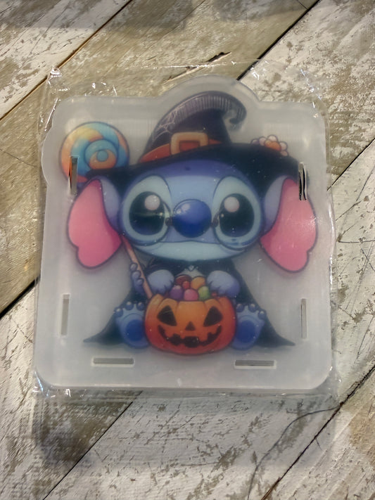 Witch blue alien acrylic holder