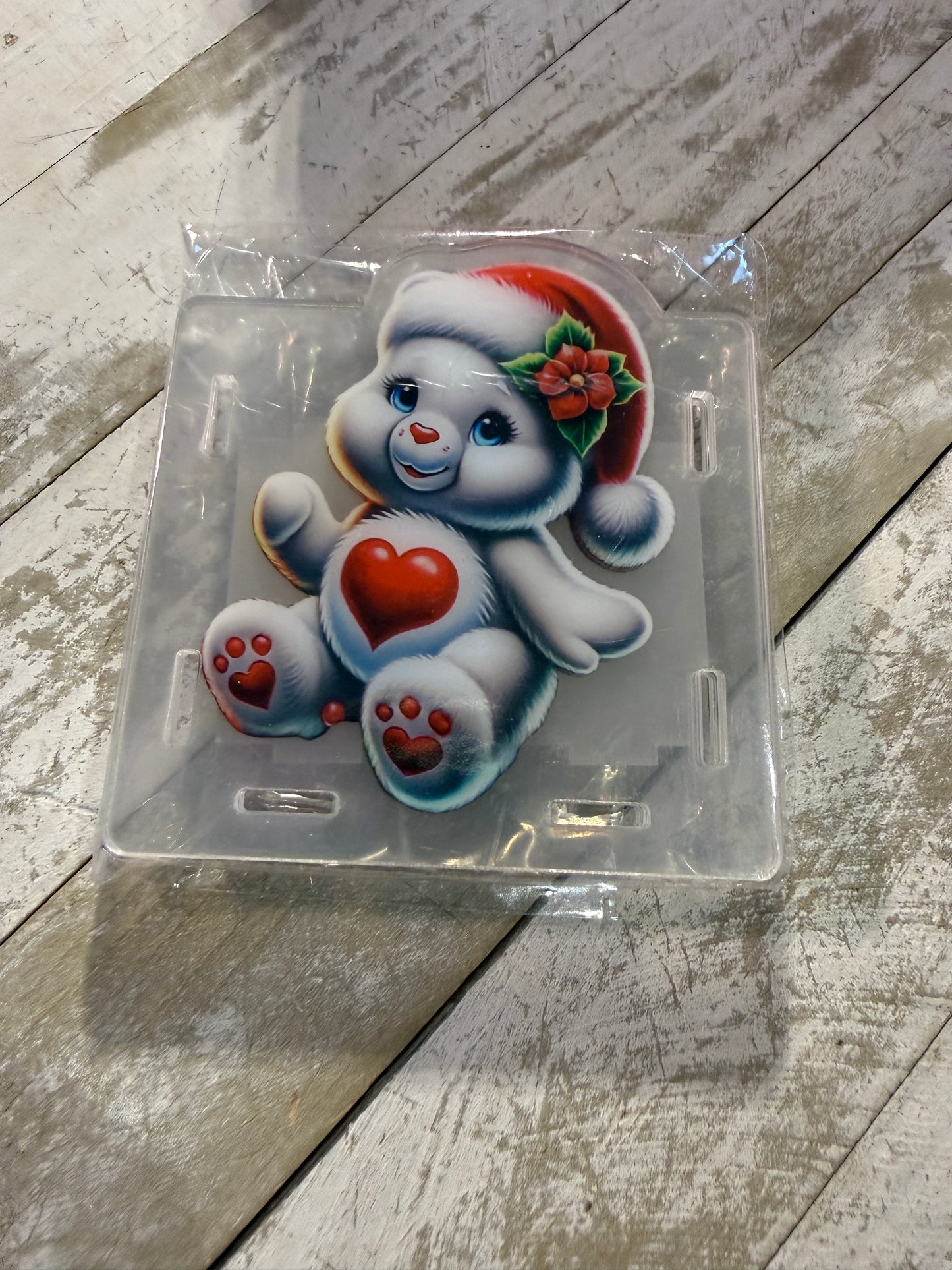 Christmas bear acrylic holder