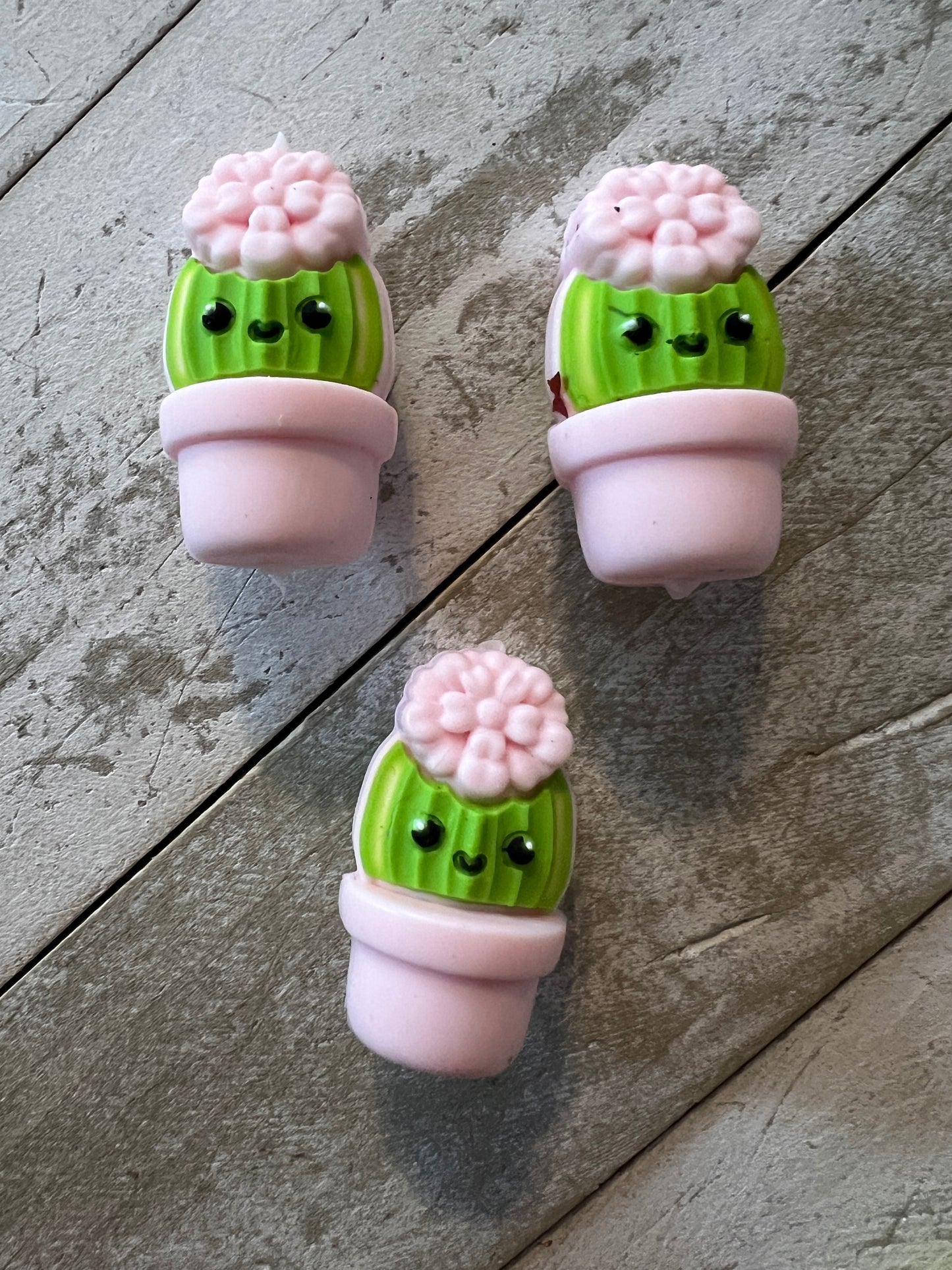 Baby cactus 3d focal beads
