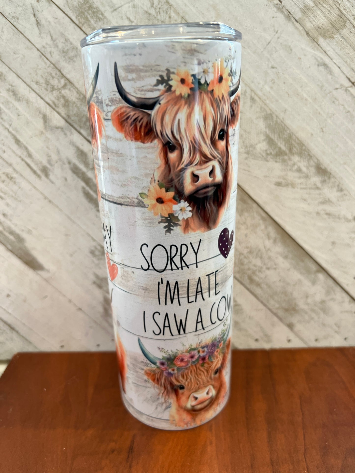 Just a girl who loves cows 20 oz tumbler
