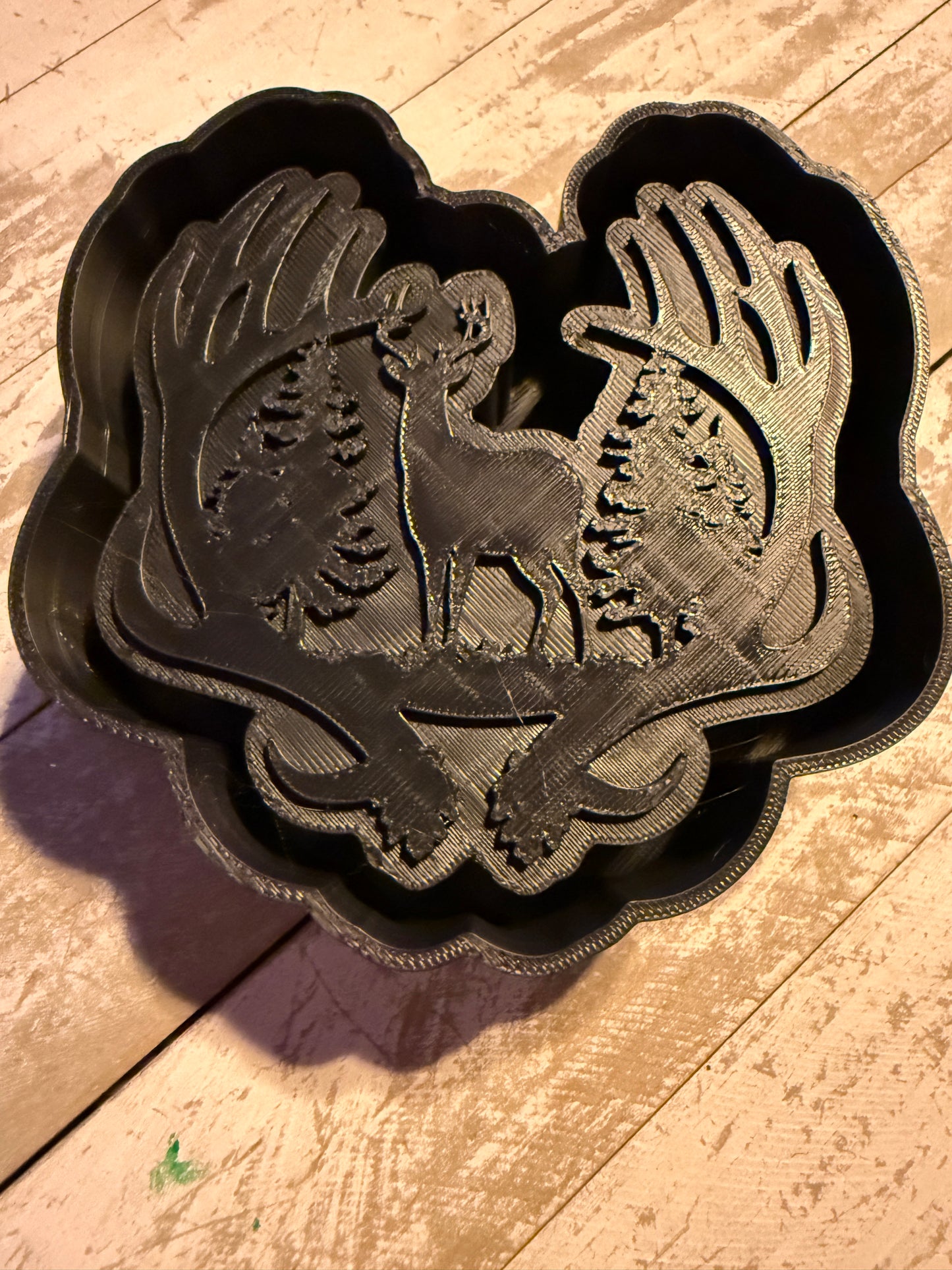 Deer antlers and trees mold