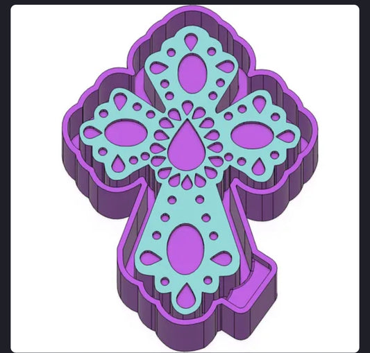 Turquoise cross mold
