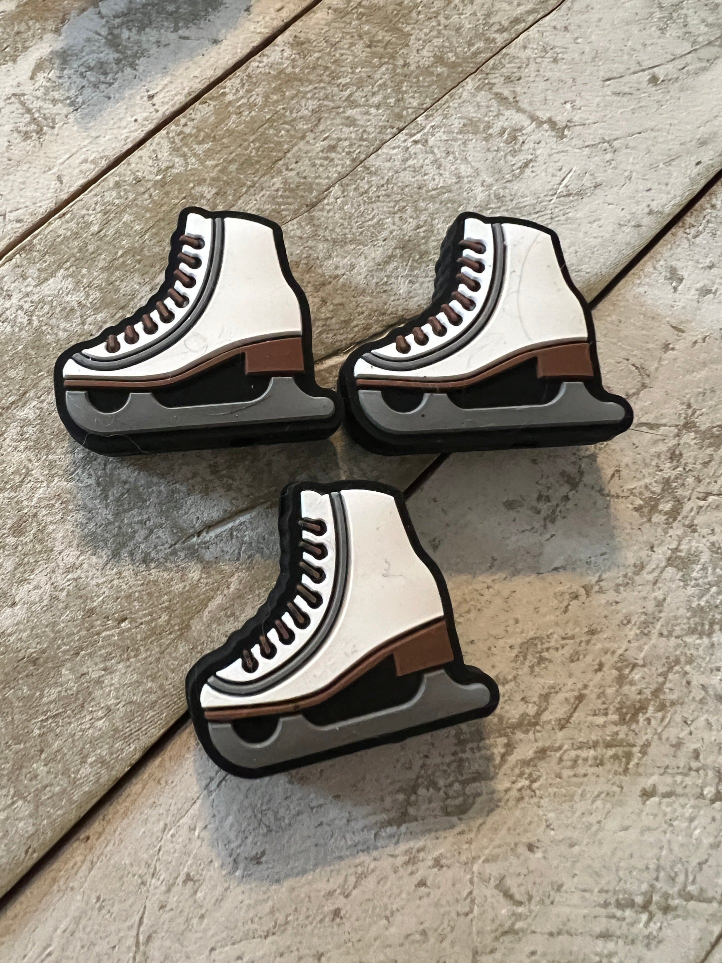 Ice skate focal beads