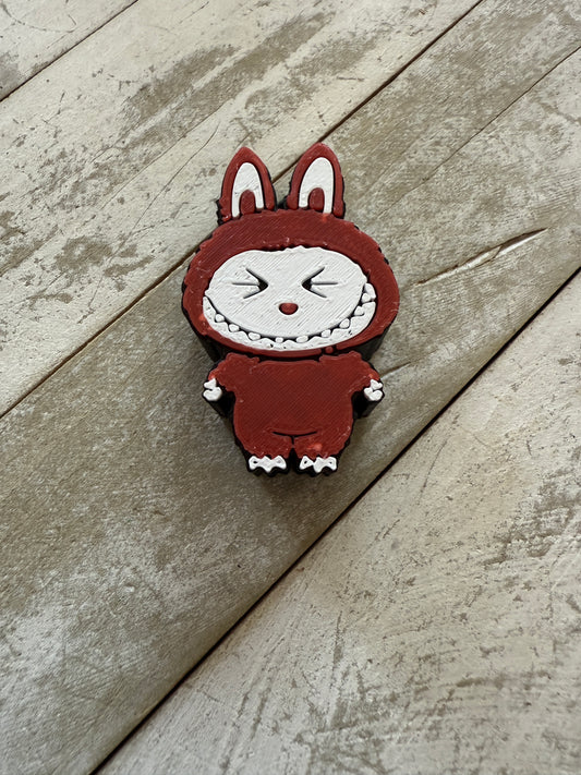 Crazy doll straw topper 3d printed