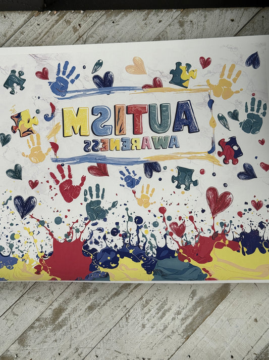 Autism awareness 20oz sublimation wrap