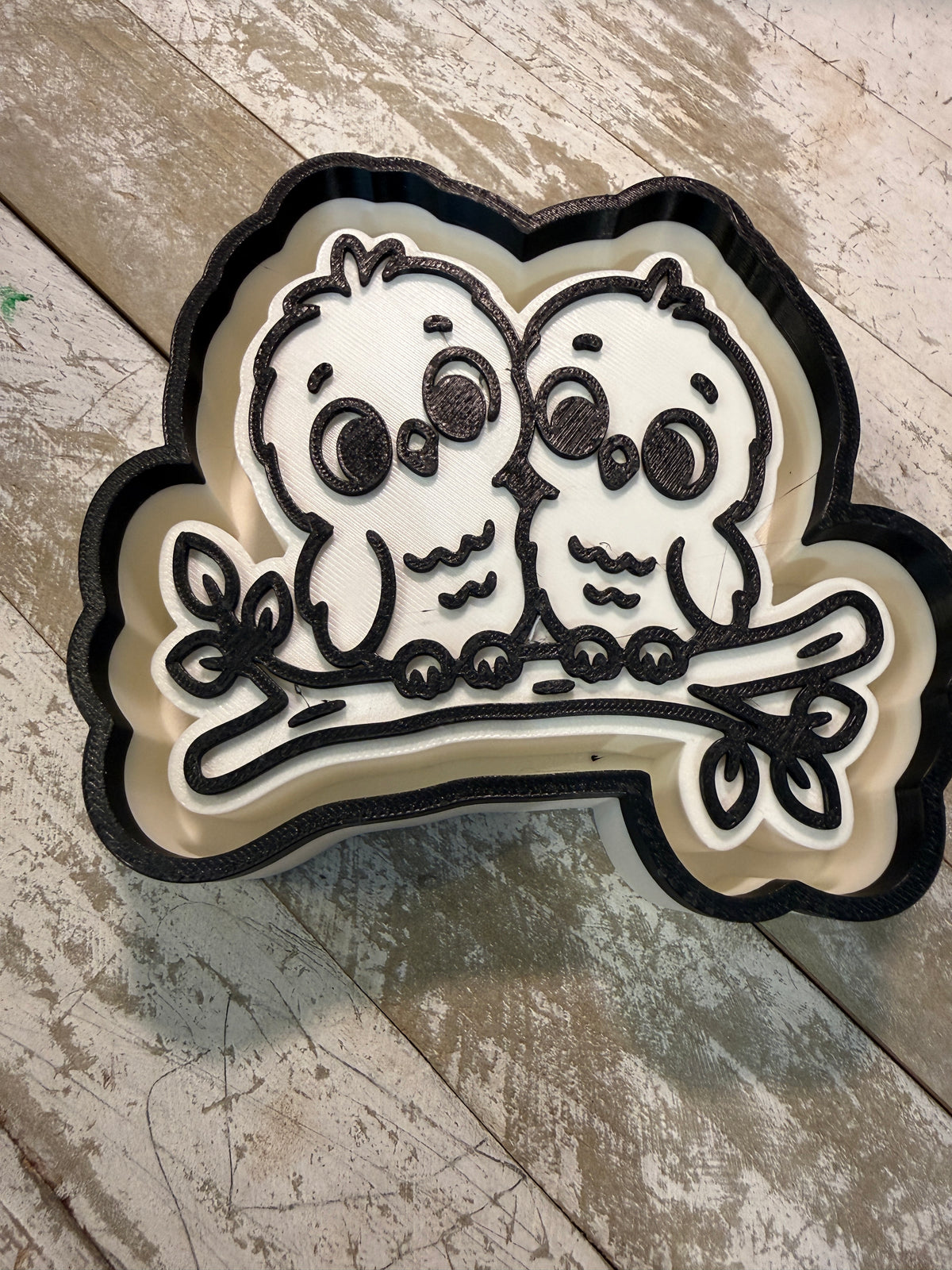 2 love owls mold