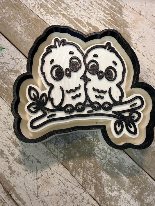 2 love owls mold