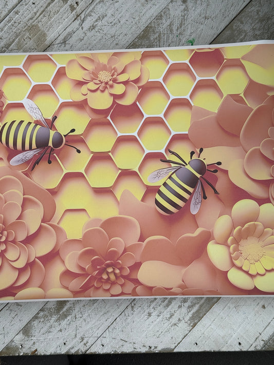 Honeybee 20oz sublimation wrap