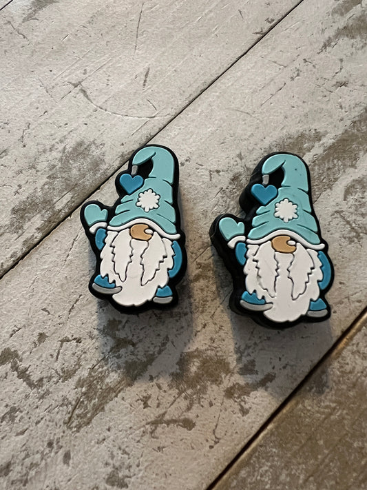 Snowflake gnomes focal beads