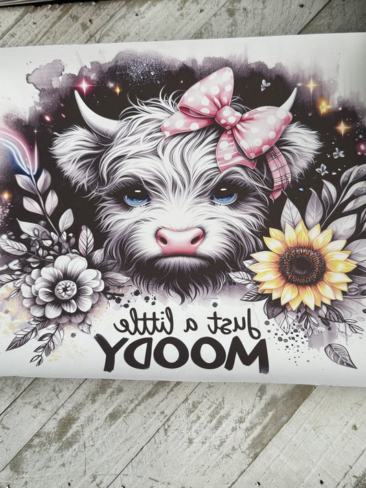 Moody cow 20oz sublimation wrap