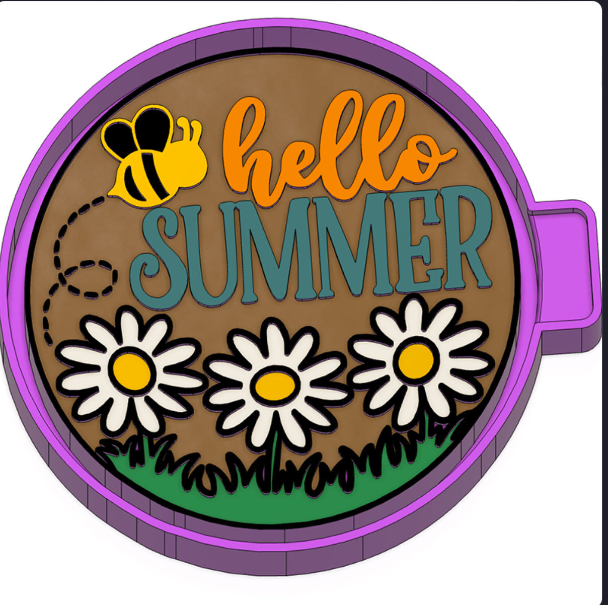 Hello summer freshie mold