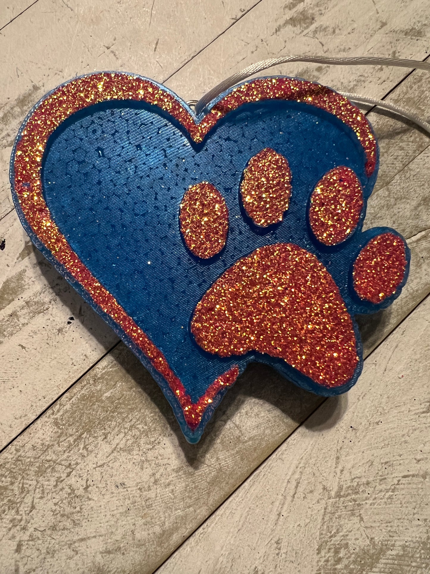 Heart with paw print