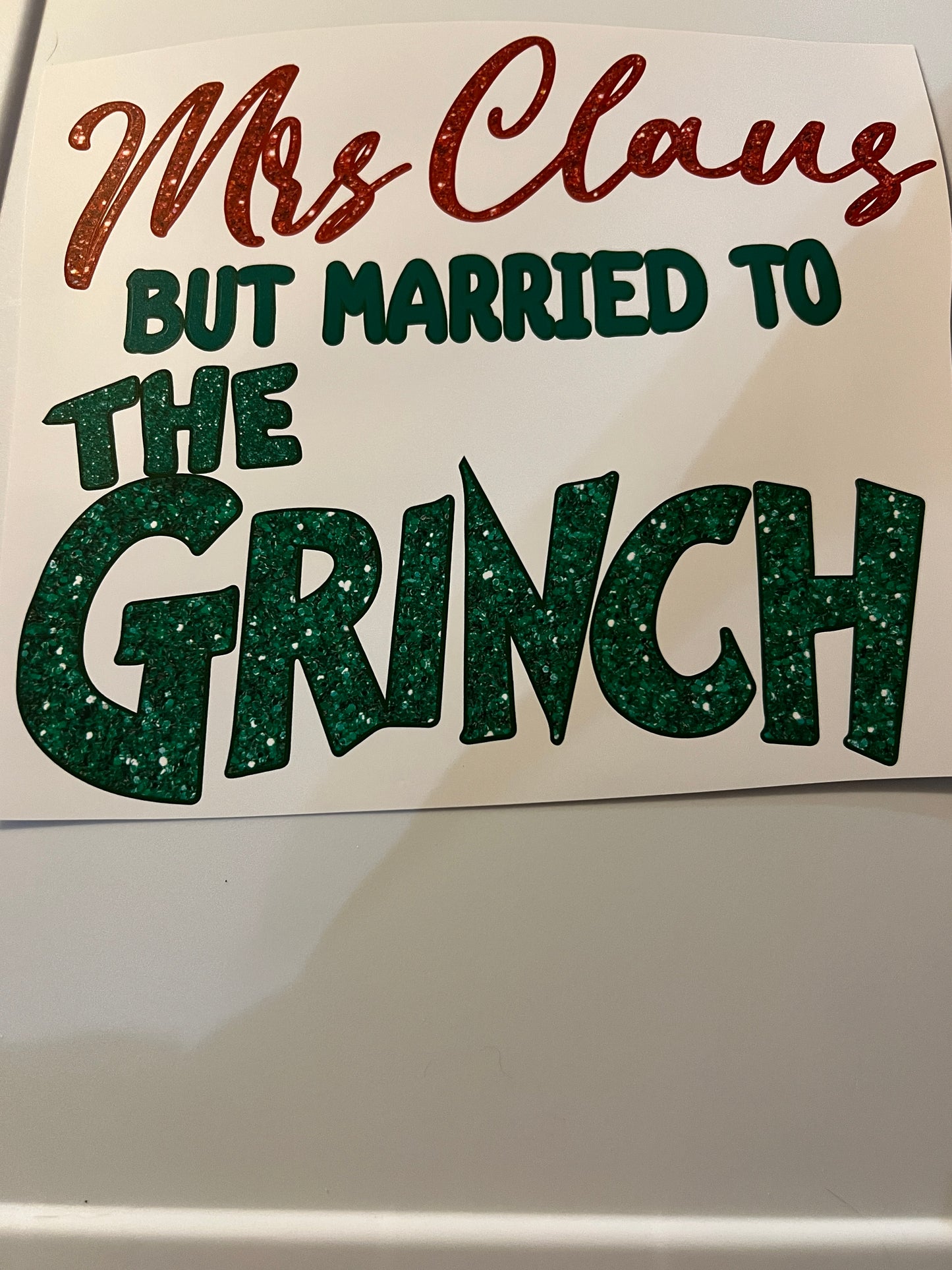 Mrs claus but married to the grinch design