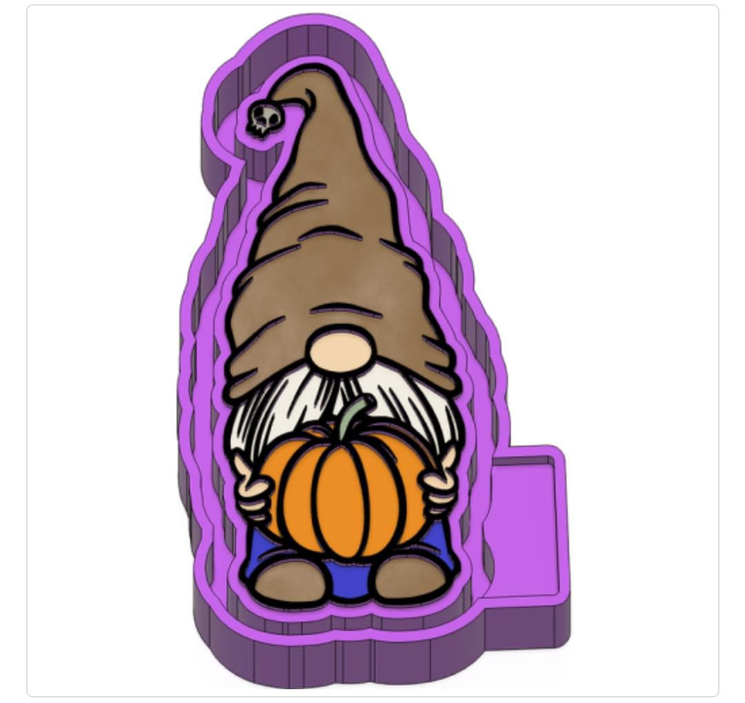 Fall pumpkin gnome freshie mold