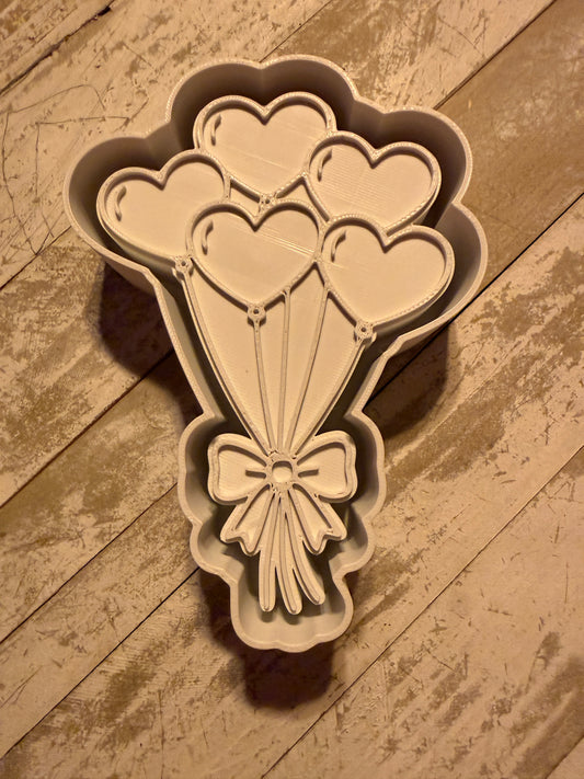Heart balloons mold