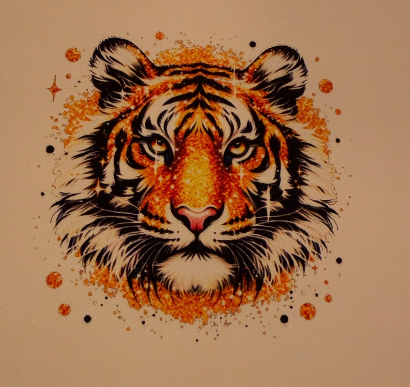 Tigers face cardstock