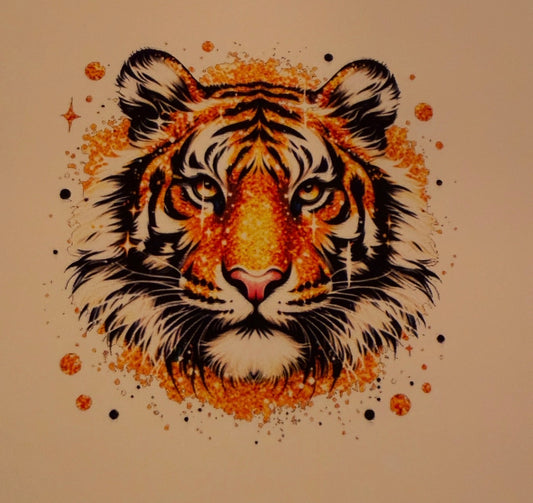 Tigers face cardstock