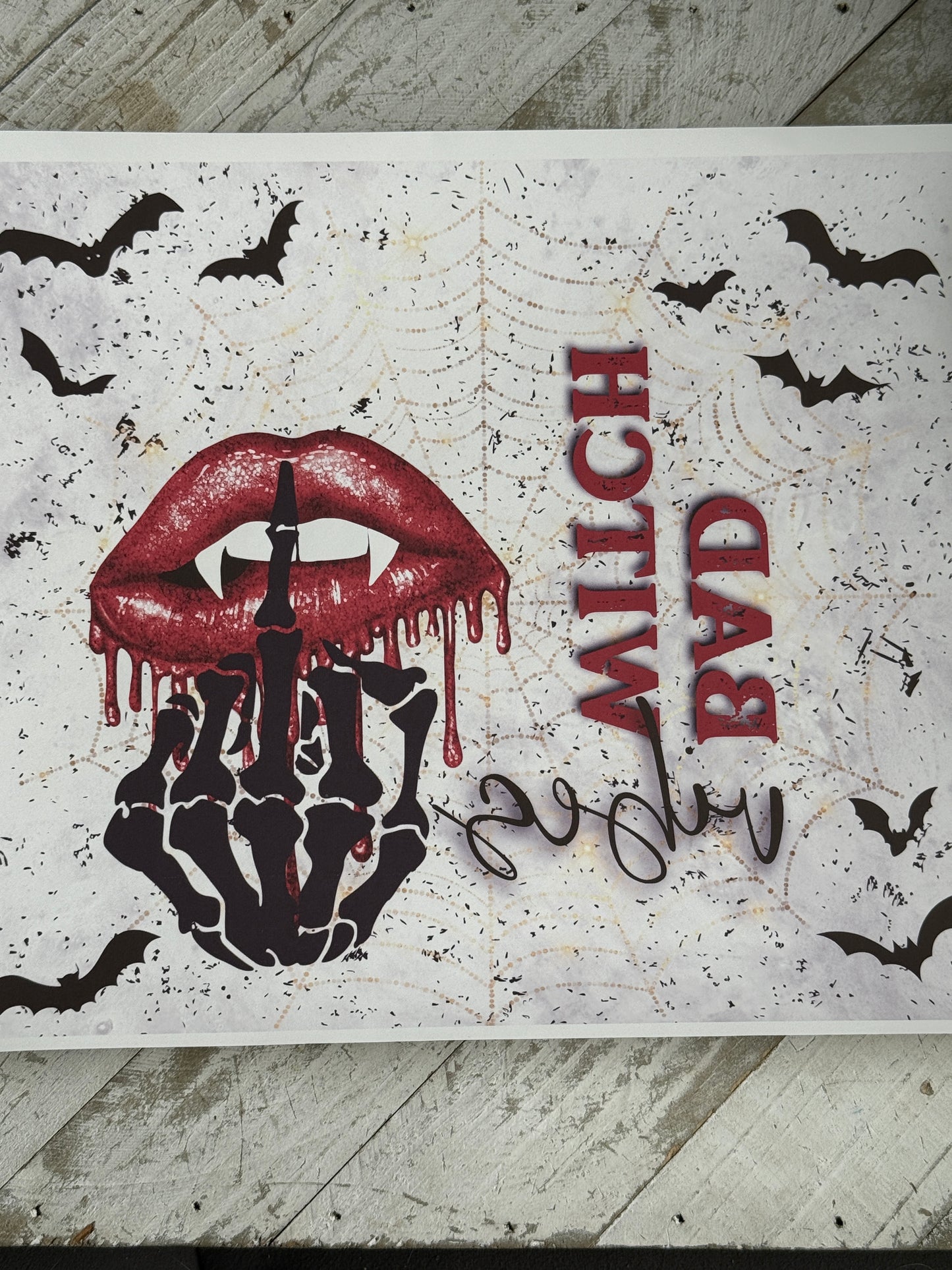 Bad witch vibes 20 oz sublimation wraps