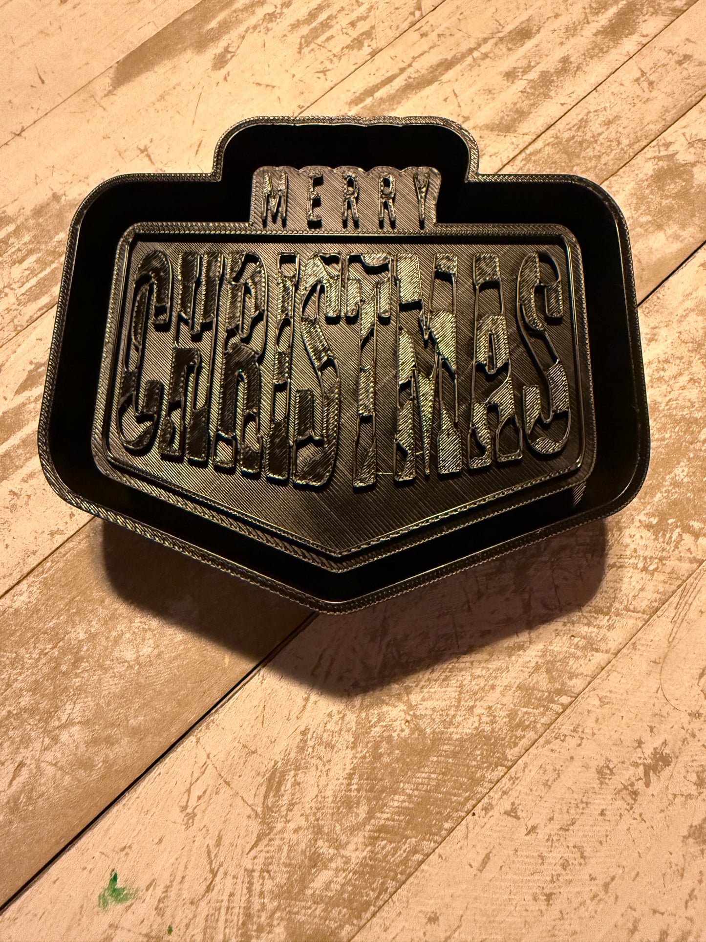 Merry Christmas with print mold