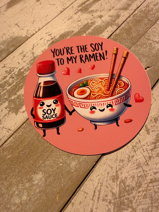 You’re the soy to my ramen cardstock