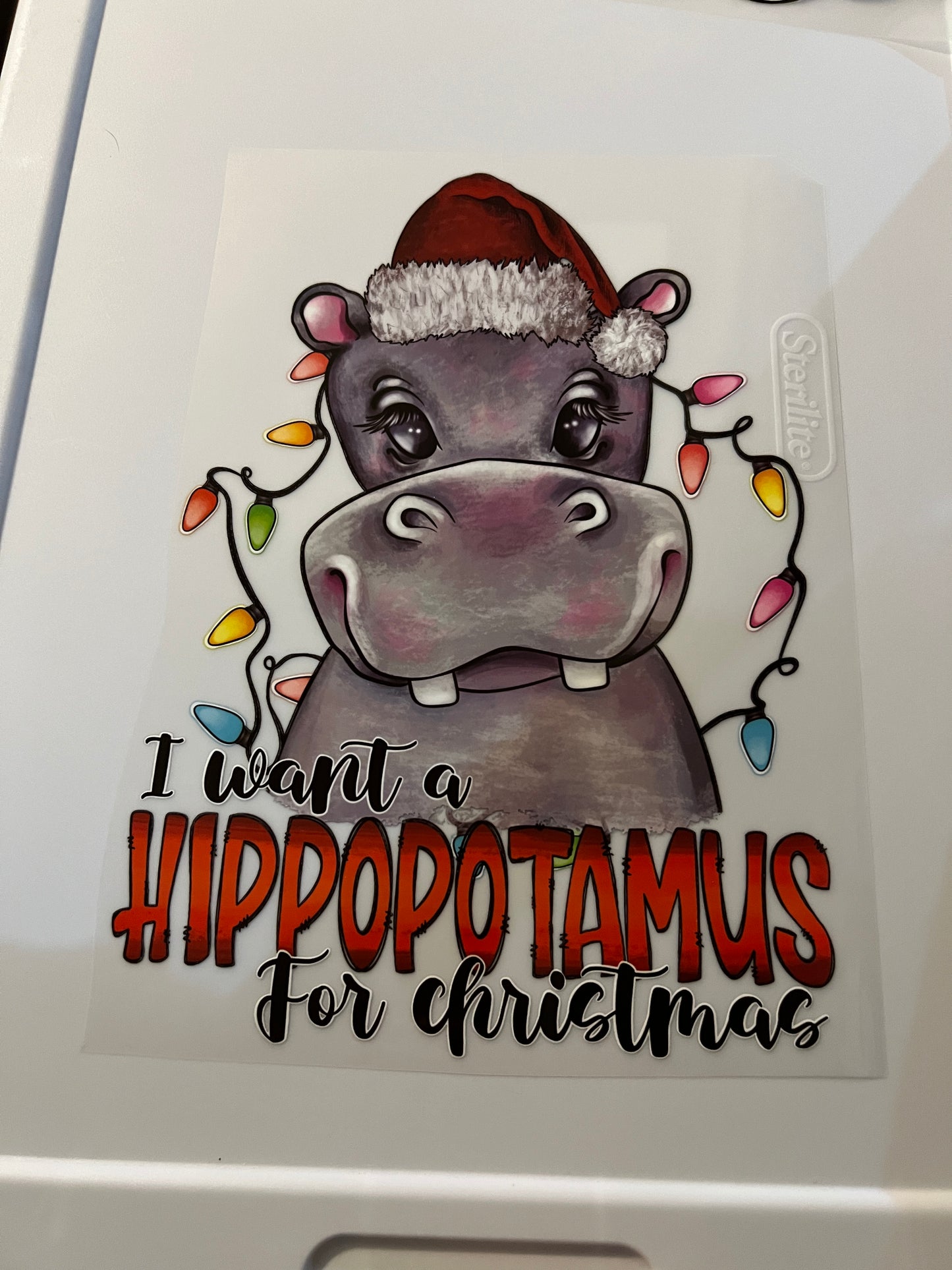 I want a hippopotamus for Christmas 1 design