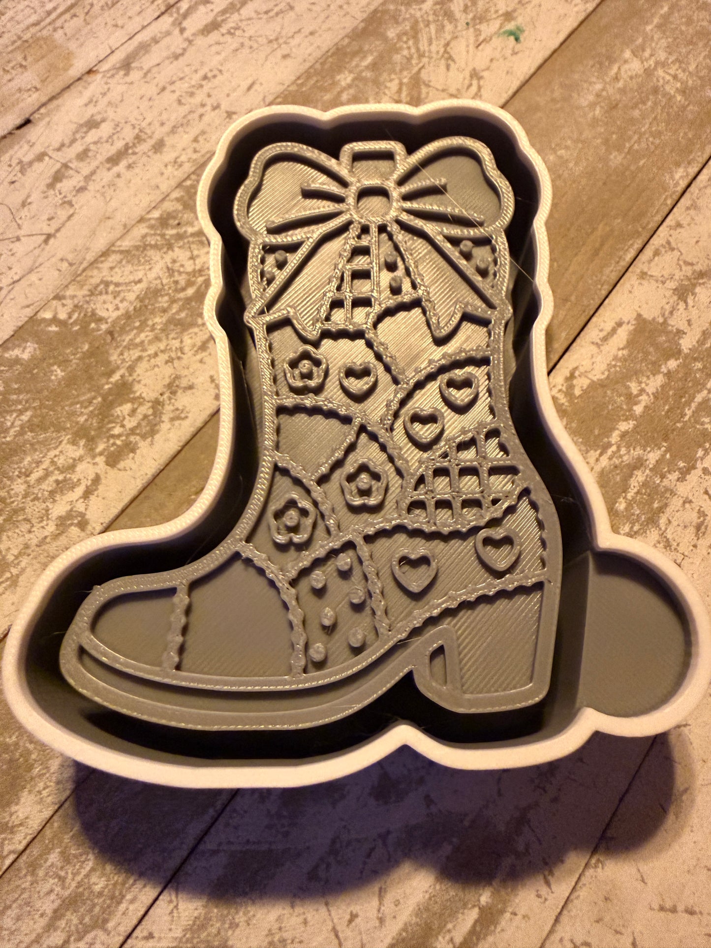 Patchwork boot mold