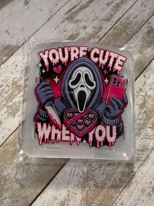 You’re cute when you acrylic holder