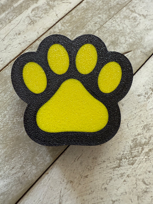 Paw print straw topper 3d printed