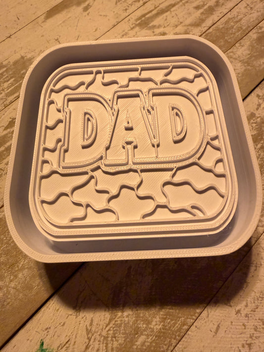 Dad with camo background mold