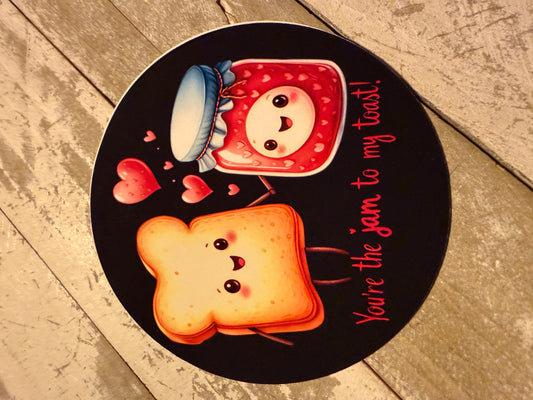 You’re the jam to my toast cardstock