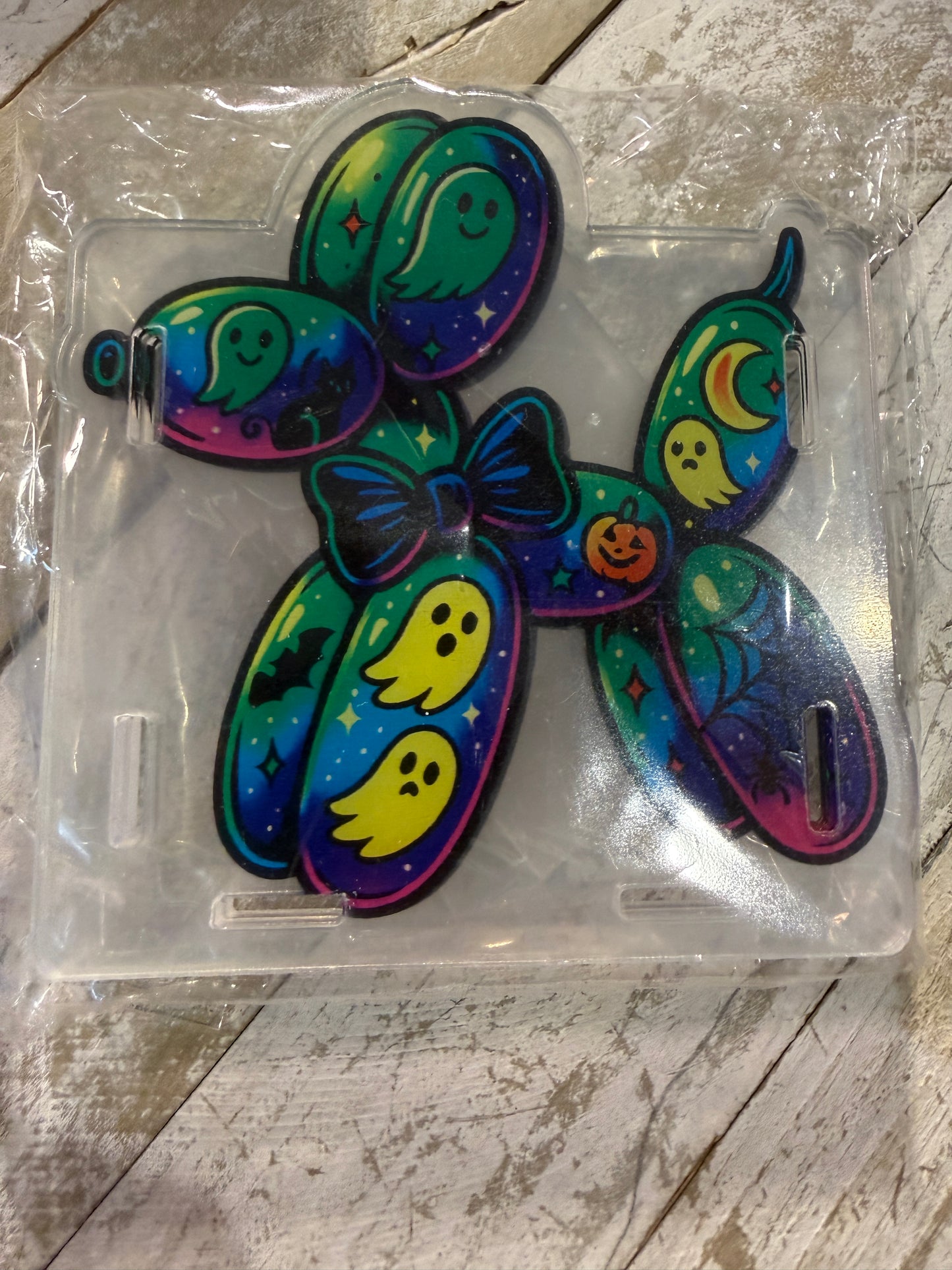 Halloween balloon dog acrylic holder