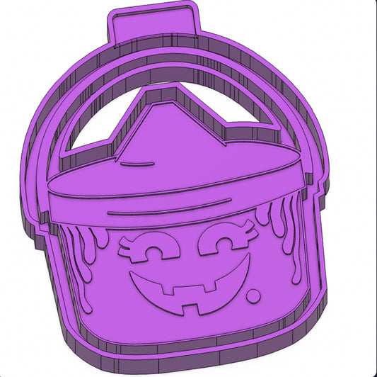 Halloween pail freshie mold