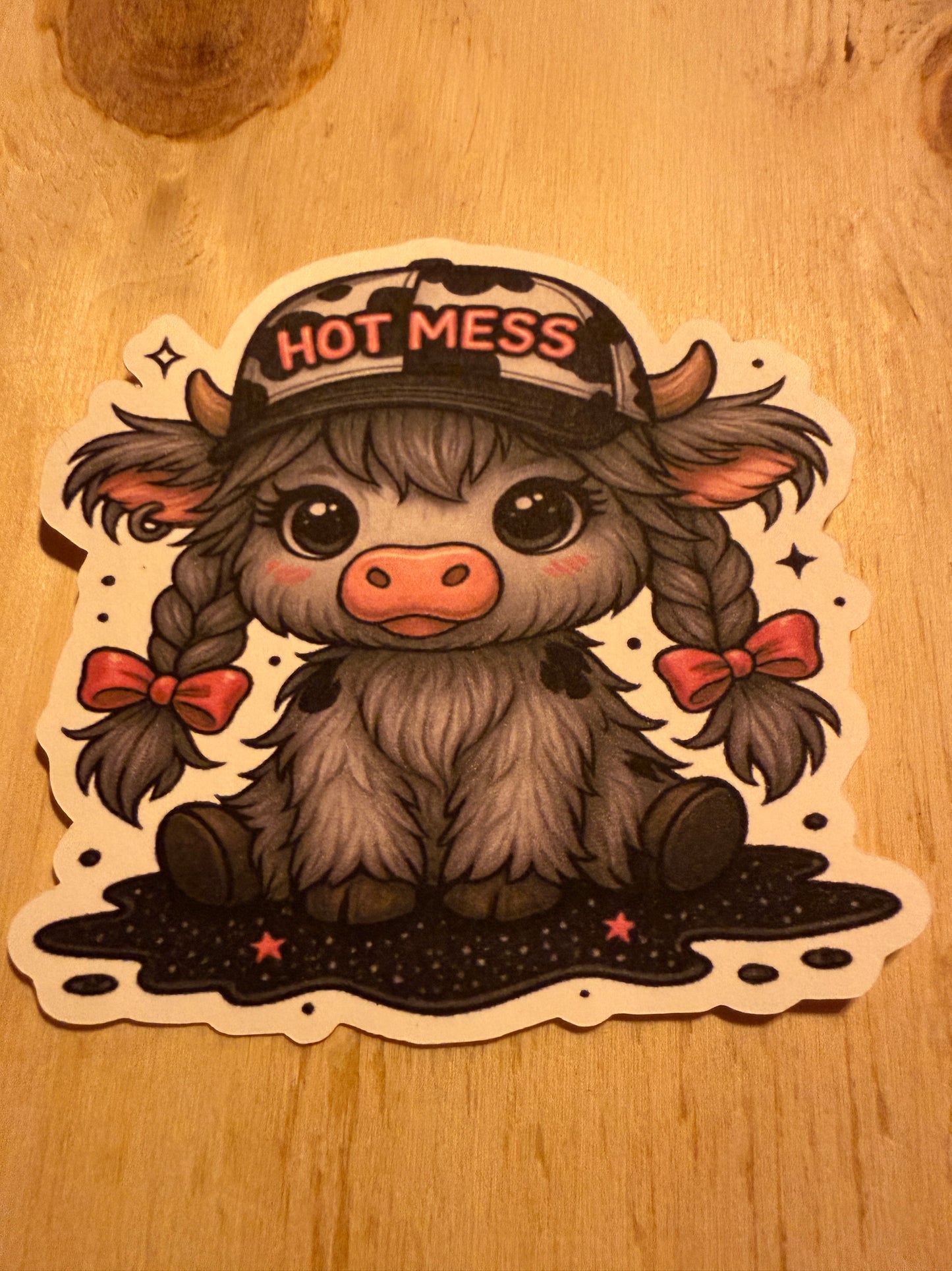 Hot mess cow cardstock mold plus mold