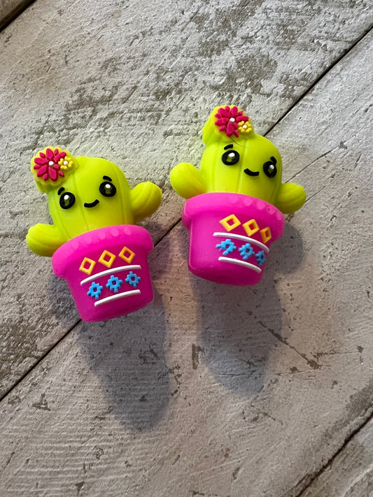 Cactus 3d focal beads