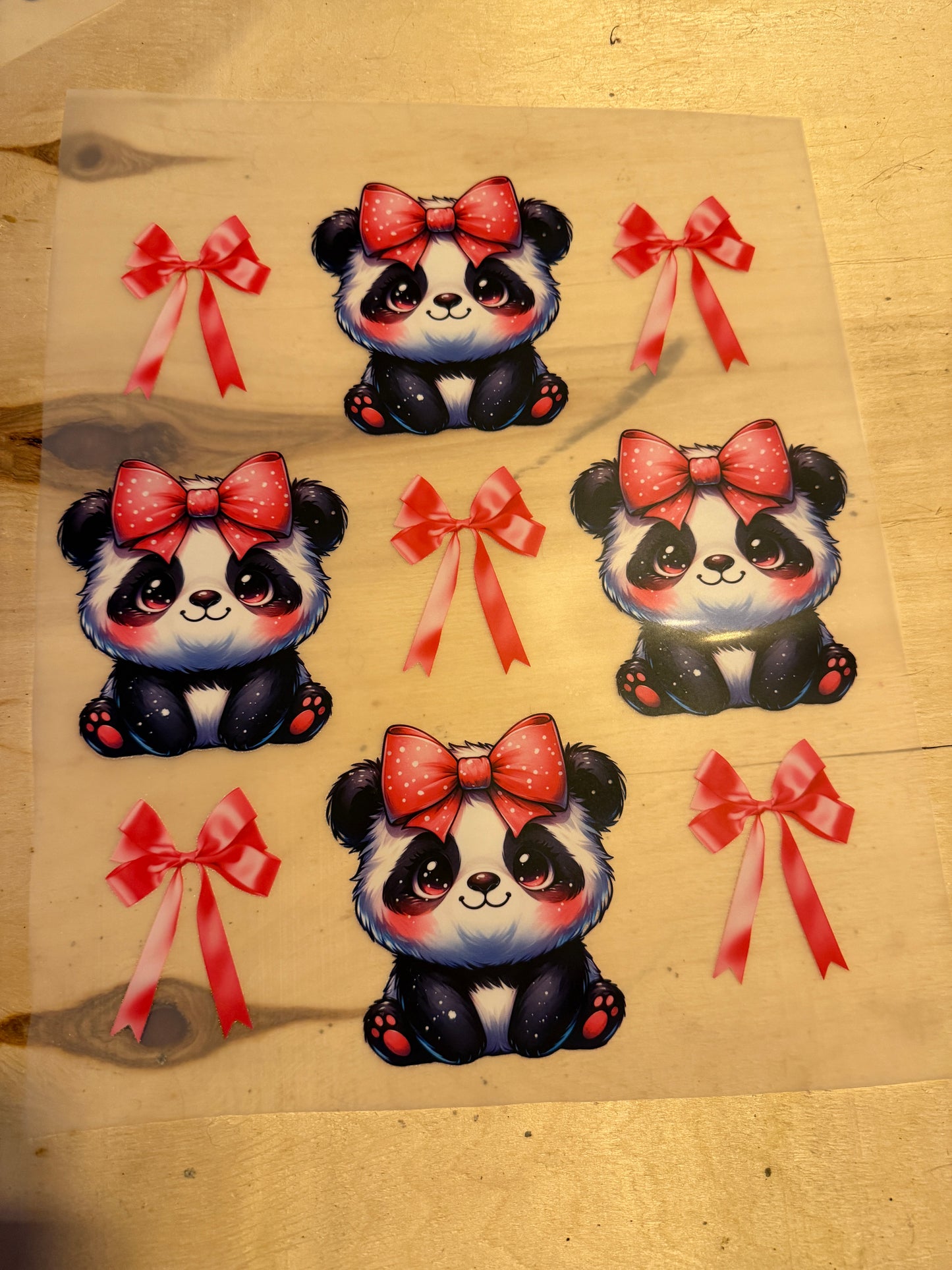 Pandas and bows