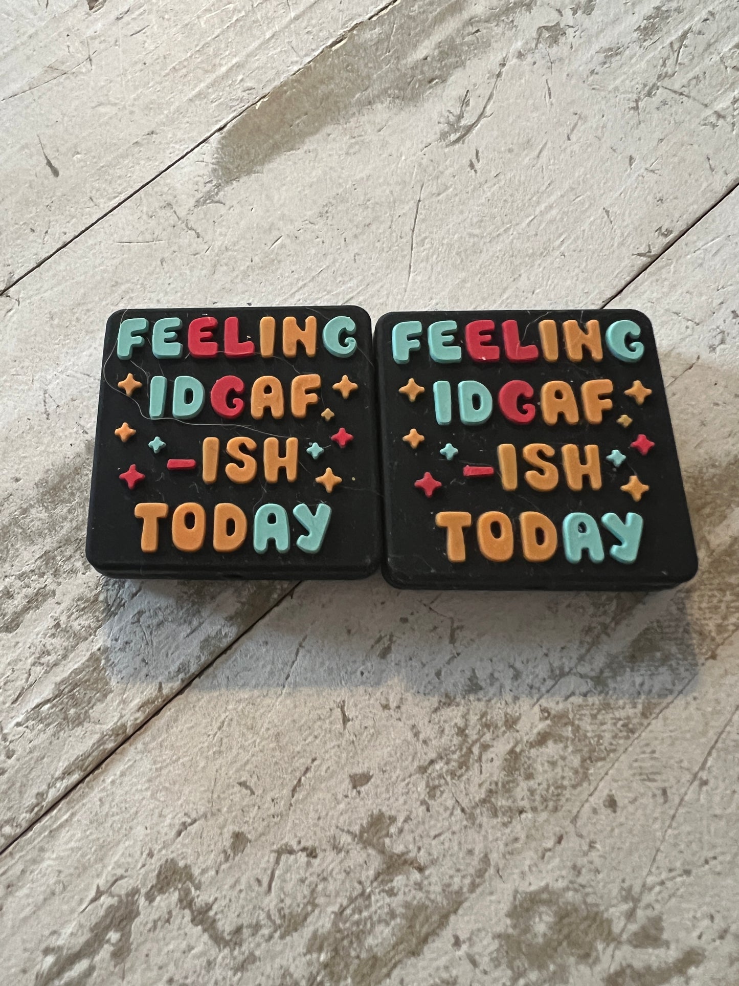 Idgaf ish today focal beads