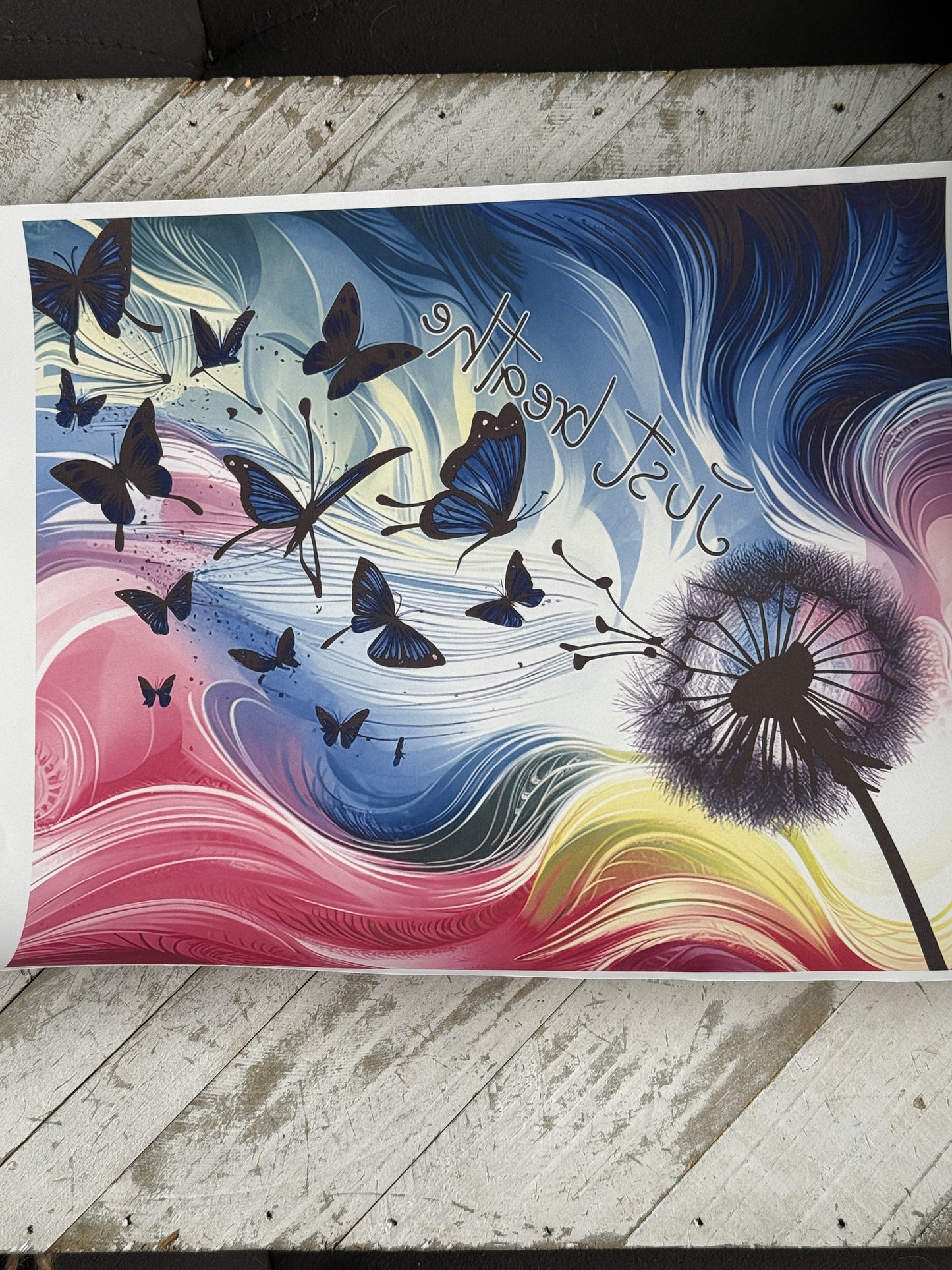 Just breathe 20oz sublimation wrap