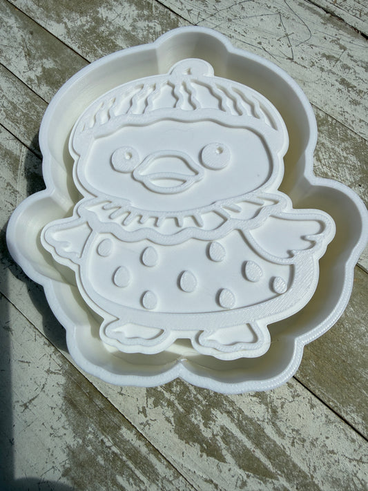 Duck in watermelon mold