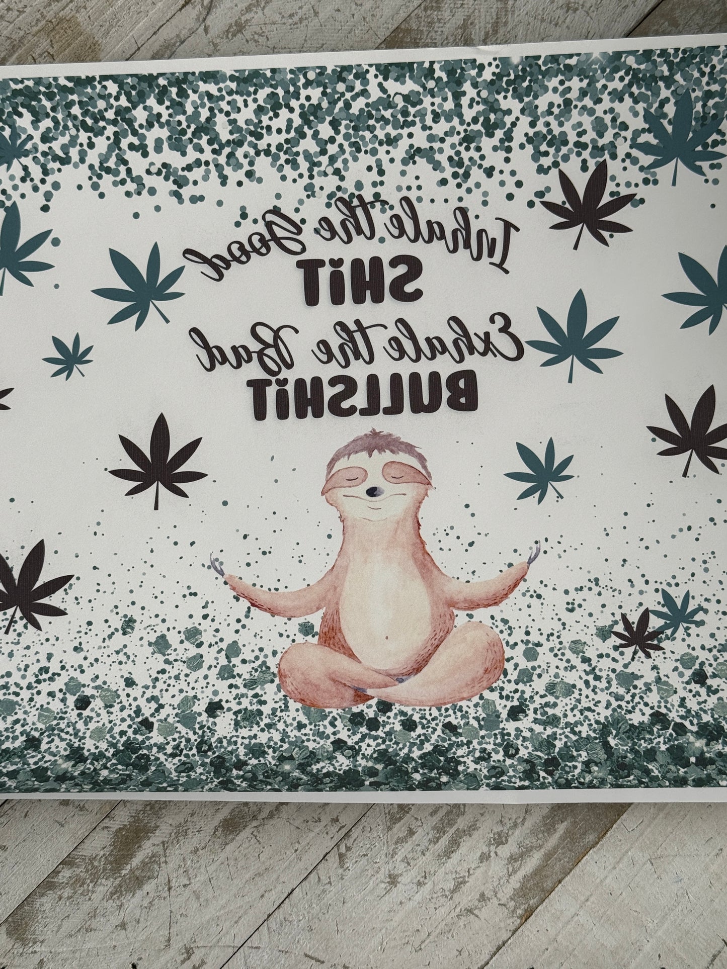 Inhale exhale 20oz sublimation wrap