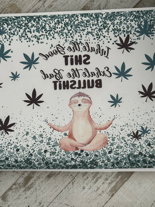 Inhale exhale 20oz sublimation wrap