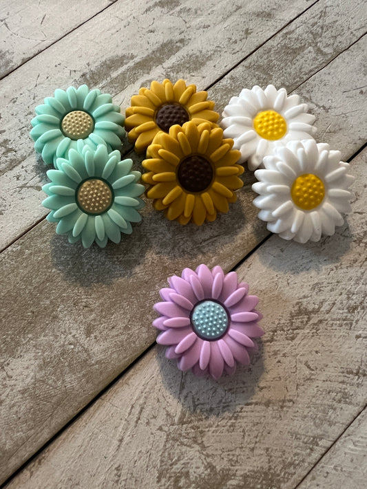 Sunflower focal beads