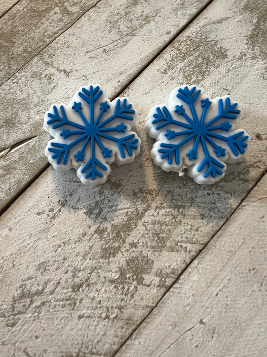 Snowflake focal beads