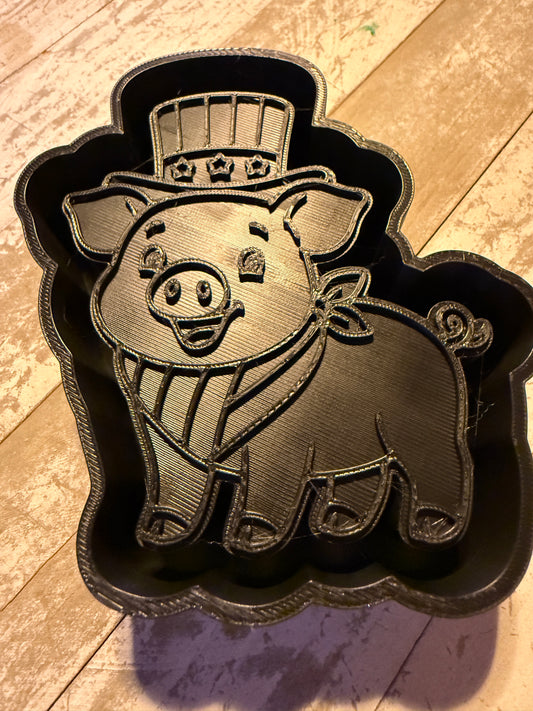 Patriotic pig mold ￼