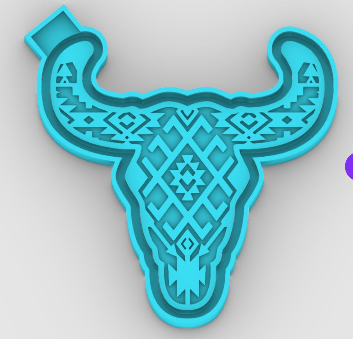 Aztec bull freshie mold