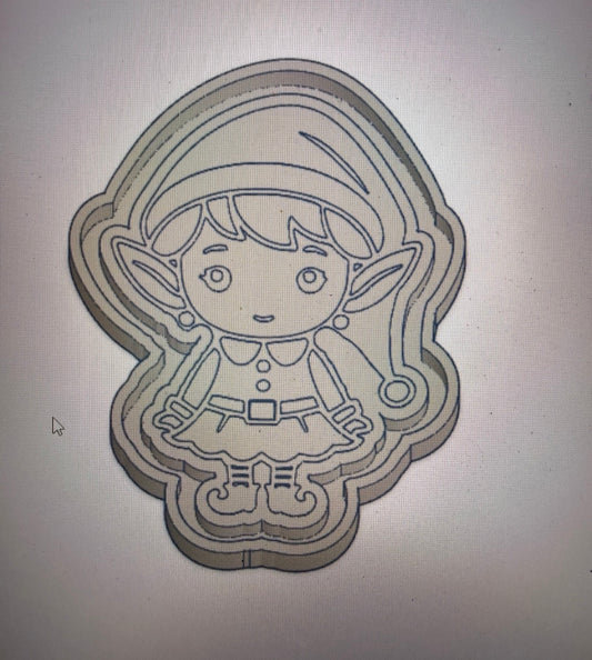 Little elf girl mold