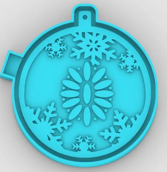 Ornament with snowflakes mold