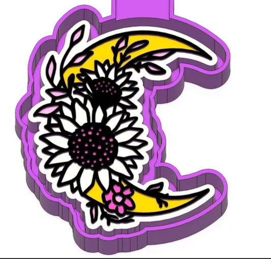 Flowers and moon mold