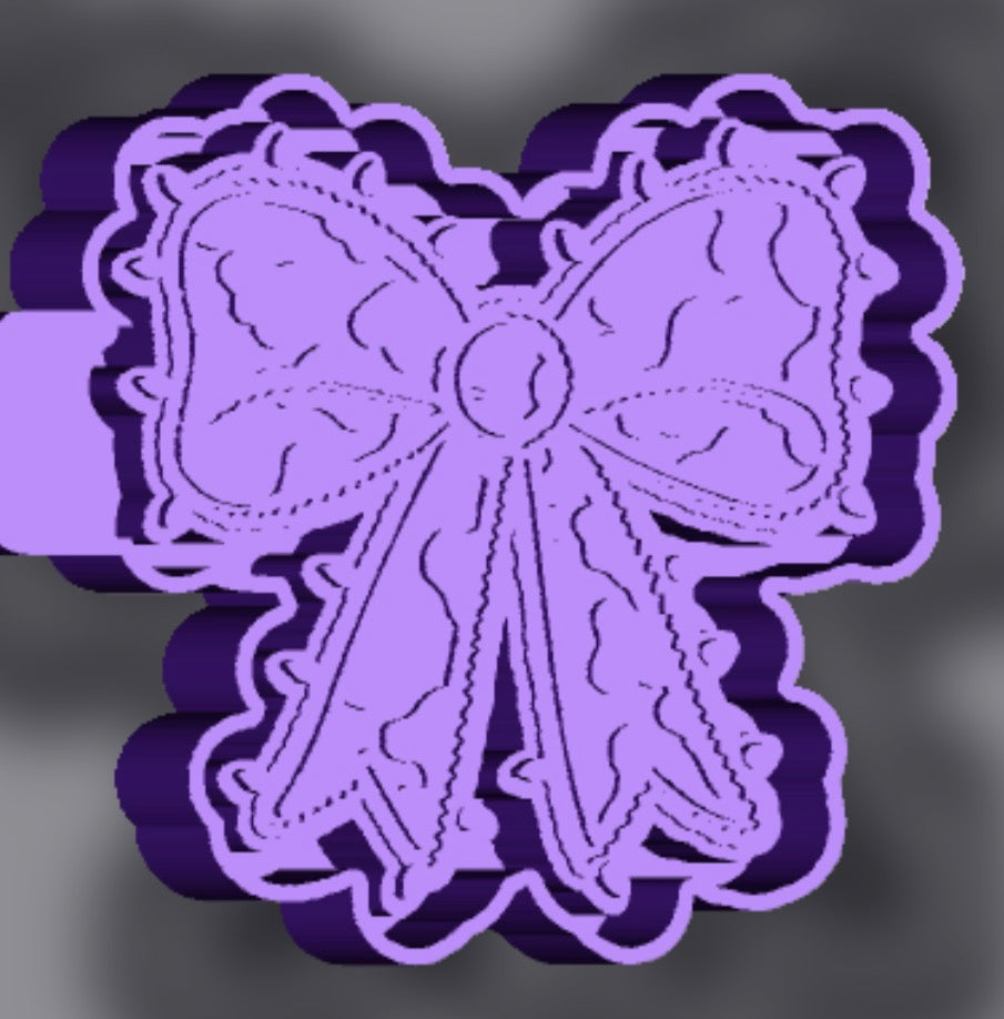 Bow outlined with lights mold