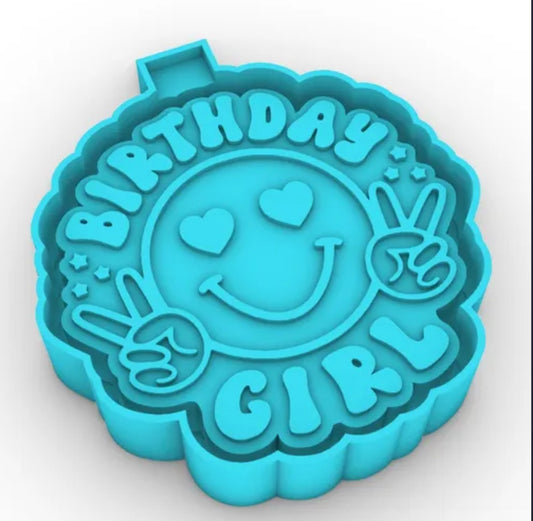 Birthday girl freshie mold