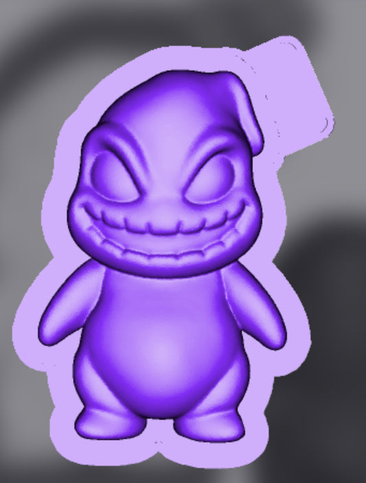 3d oogie silicone mold